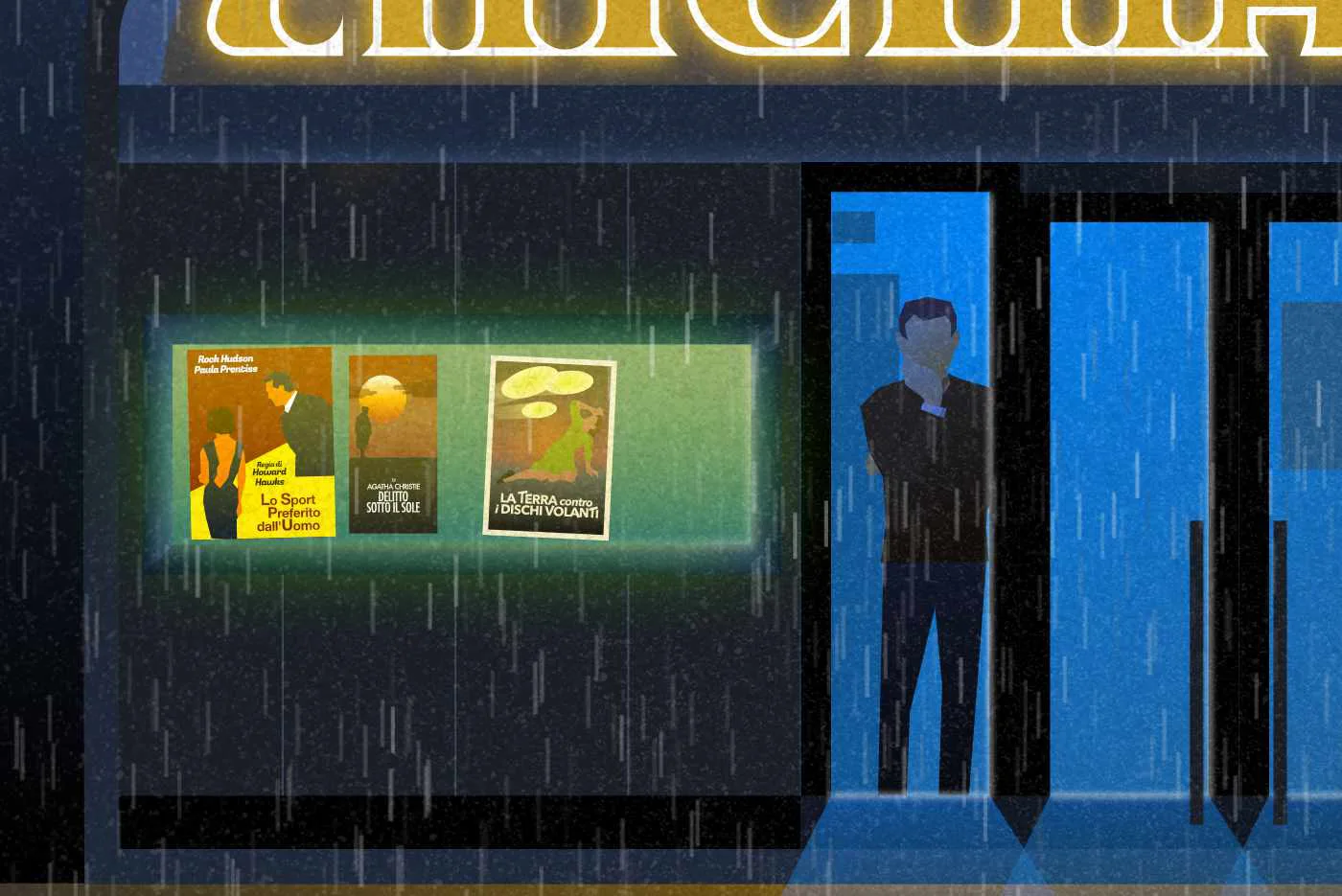 Il Cinema Eden di Bolzano - Dettaglio del disegno