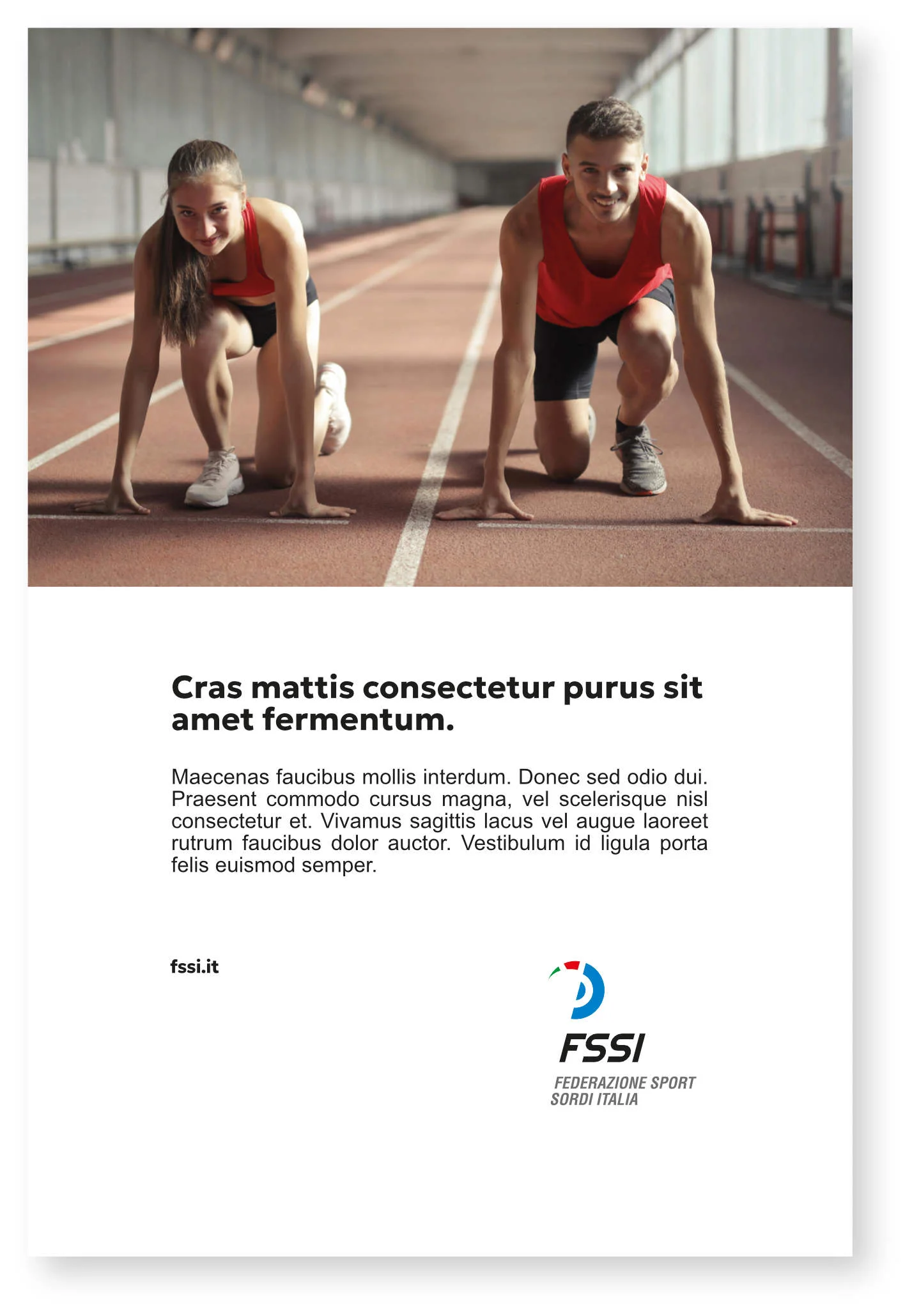 Logo per concorso nuovo logo Federazione Sport Sordi Italia - FSSI - Esempio di pagina promozionale