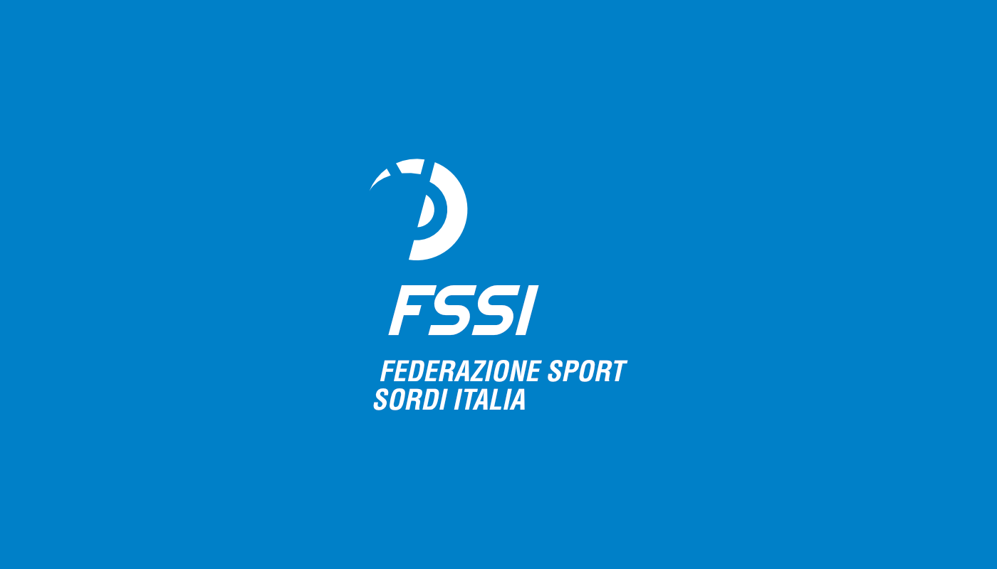 Logo per concorso nuovo logo Federazione Sport Sordi Italia - FSSI - Versione negativo monocromatico