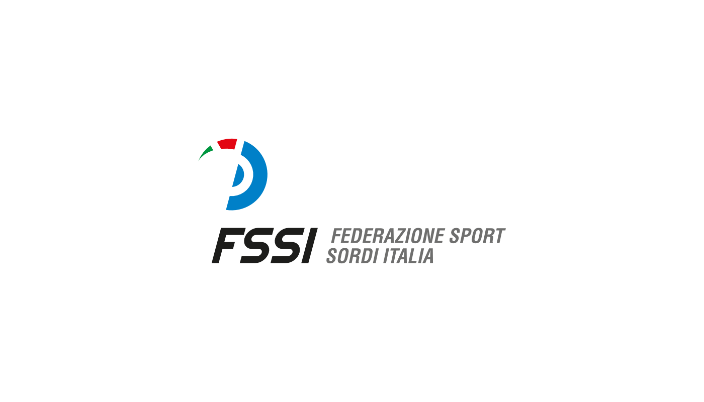 Logo per concorso nuovo logo Federazione Sport Sordi Italia - FSSI - Versione con sviluppo in orizzontale